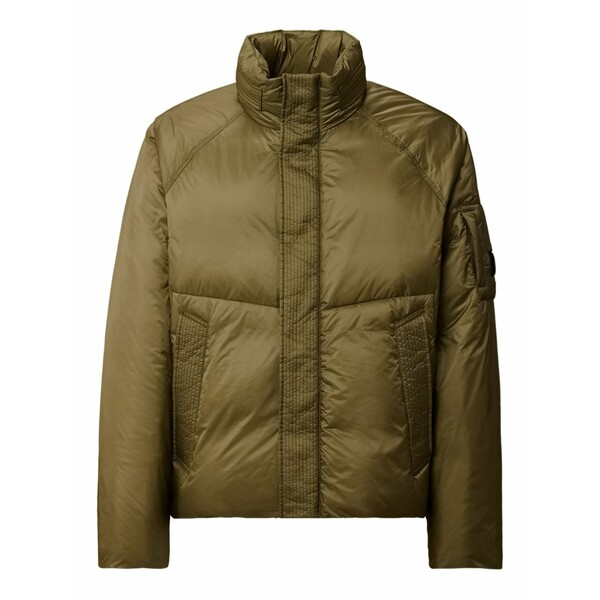 シーピーカンパニー メンズ 上衣＆上衣 アウター Padded funnel-neck jacket Green