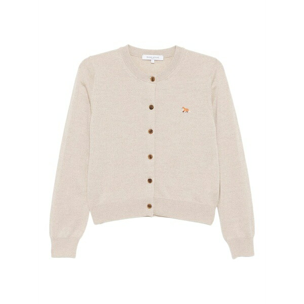 棲み家 狐狸 レディース ジレー アウター Baby fox patch cardigan Neutrals