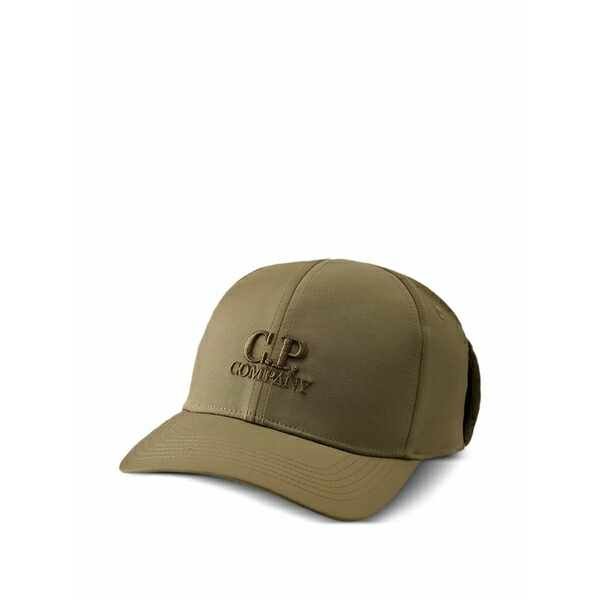 シーピーカンパニー メンズ 鳥打ち帽 付属物 Embroidered-logo baseball cap Grey