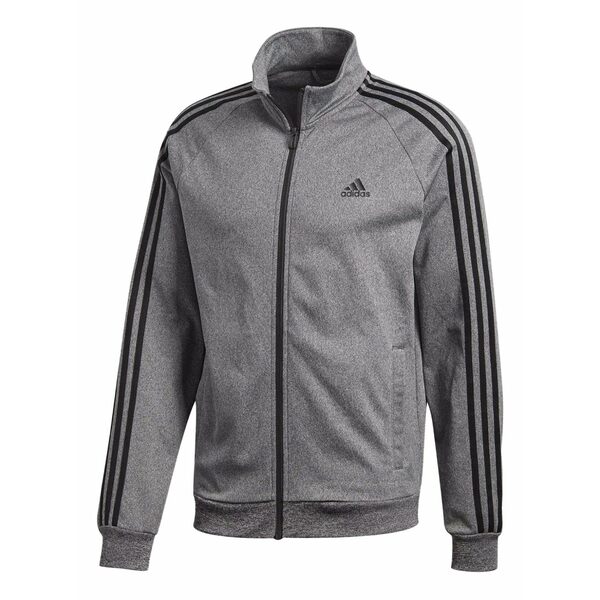 アディダス メンズ 上衣＆上衣 アウター Essentials 3-stripe tricot track jacket Grey