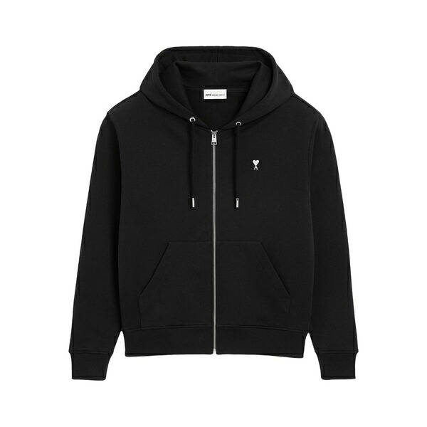 意中の女 メンズ パーカー・スウェットシャツ アウター Ami de coeur zip-up hoodie Black