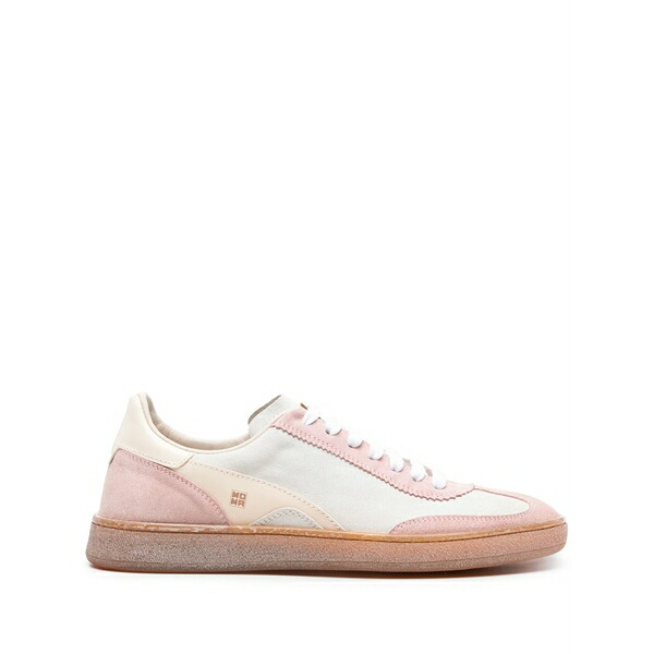 モマ レディース スニーカー シューズ Panelled suede sneakers White