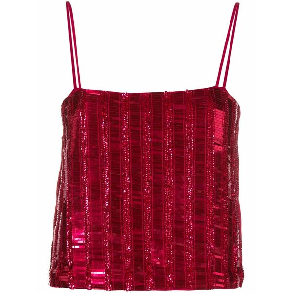 ピンコ レディース カットソー トップス Tonante sequin-embellished top Pink｜asty