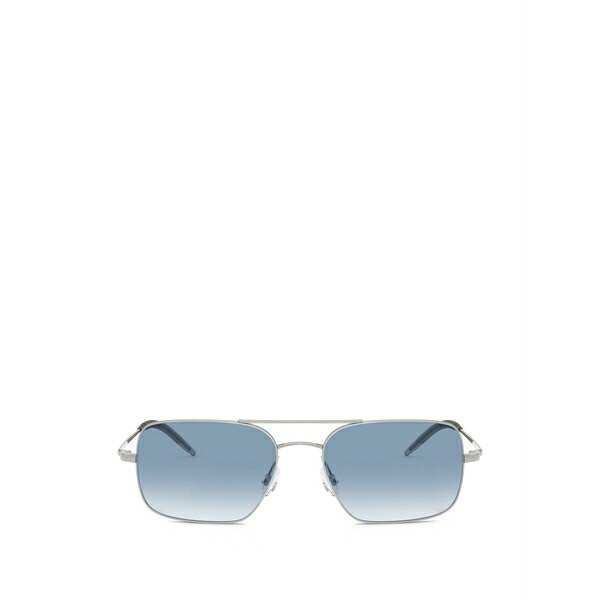 オリバーピープルズ メンズ サングラス・アイウェア 付属物 Victory ii rectangle-frame sunglasses Silver