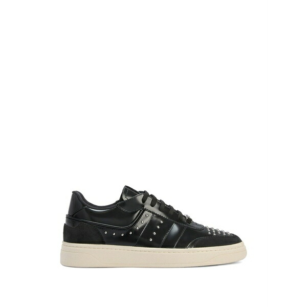 ジュゼッペザノッティ メンズ スニーカー シューズ Studded leather sneakers Black｜asty
