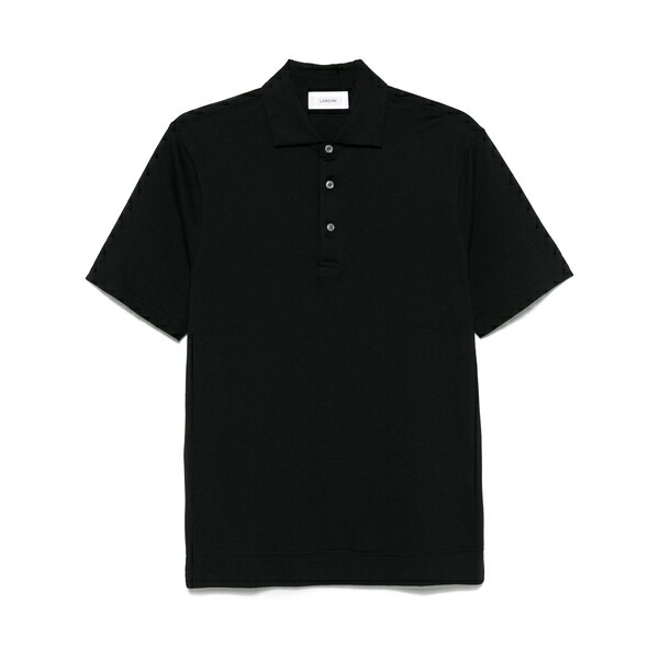 ラルディーニ メンズ スポーツシャツ トップス Jersey polo shirt Black