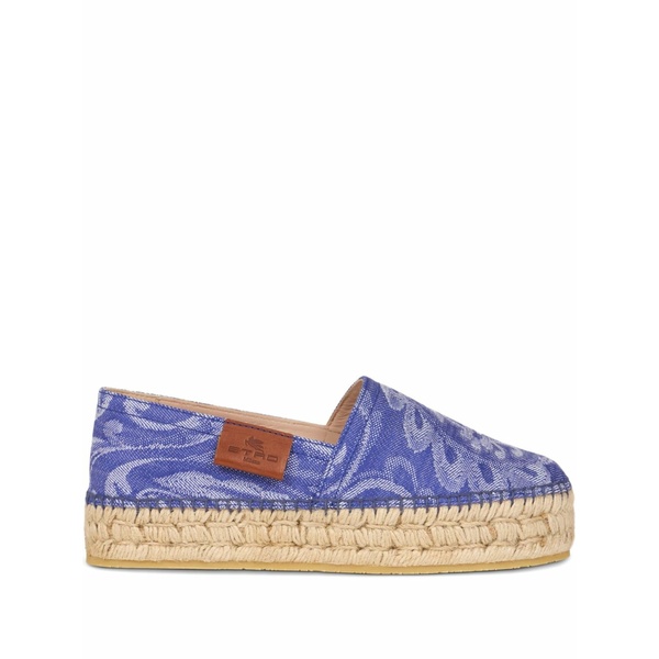 エトロ レディース サンダル シューズ Patterned-jacquard espadrilles Blue