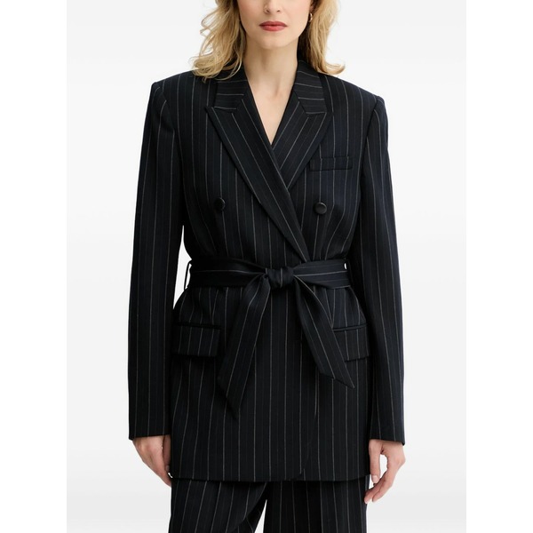 ラグアンドボーン レディース 上衣＆上衣 アウター Pinstripe double-breasted blazer Blue
