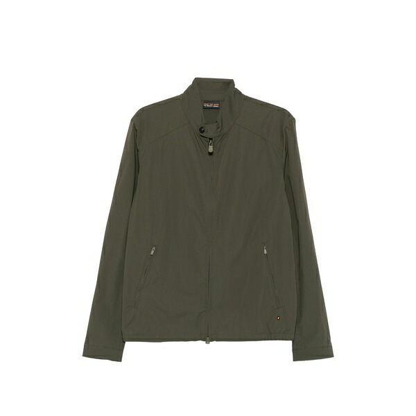 セーブザダック メンズ 上衣＆上衣 アウター Aspen zip-up high-neck jacket Green