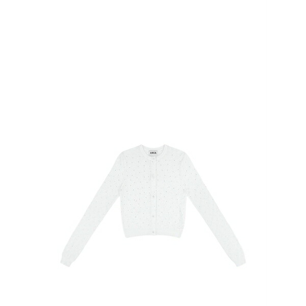 方面 レディース ジレー アウター Crystal-embellished cardigan White