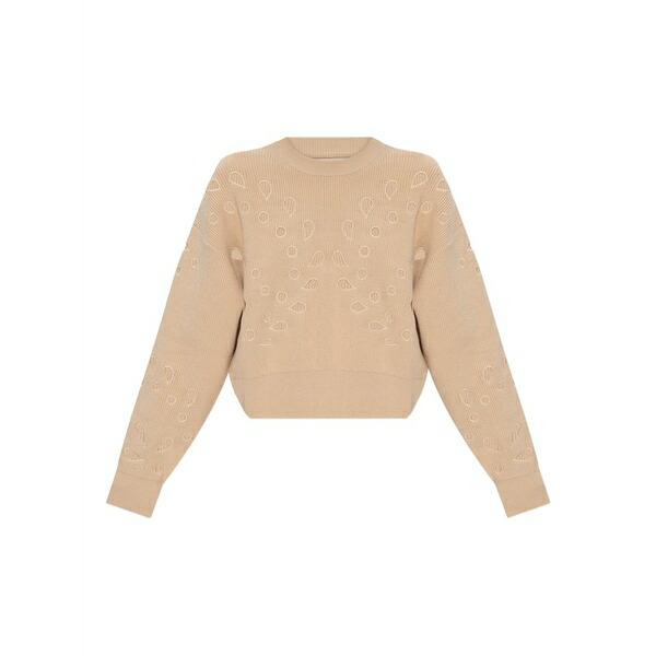 ウラ・ジョンソン レディース 編み物\u0026スウェーター アウター Vanessa cut-out ribbed sweater Neutrals