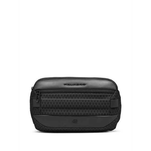 ピークアドロ  メンズ ショルダーバッグ 御徒面子 Geometric belt bag Black