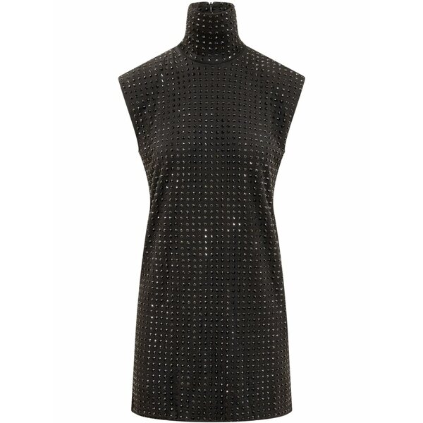 運動競技マックス レディース 衣裳 トップス Rhinestone-embellished dress Black