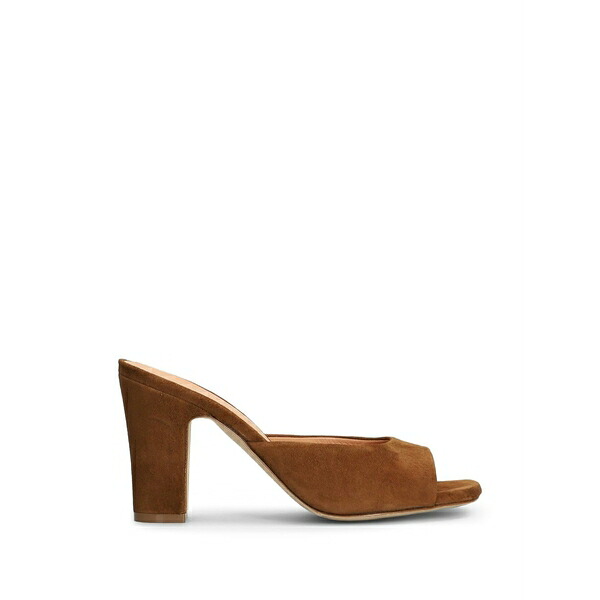ジュリーディー レディース サンダル シューズ Open-toe suede mules Brown