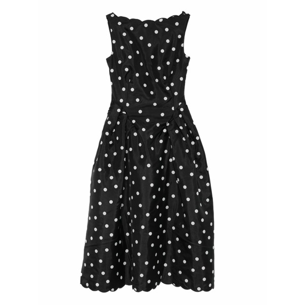 スティーヌ・ゴヤ レディース 衣裳 トップス Polka-dot scalloped MIDI dress Black