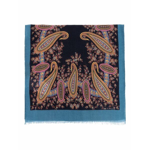 エトロ レディース えり巻き・袈裟・えり巻き 付属物 Paisley-pattern scarf Black