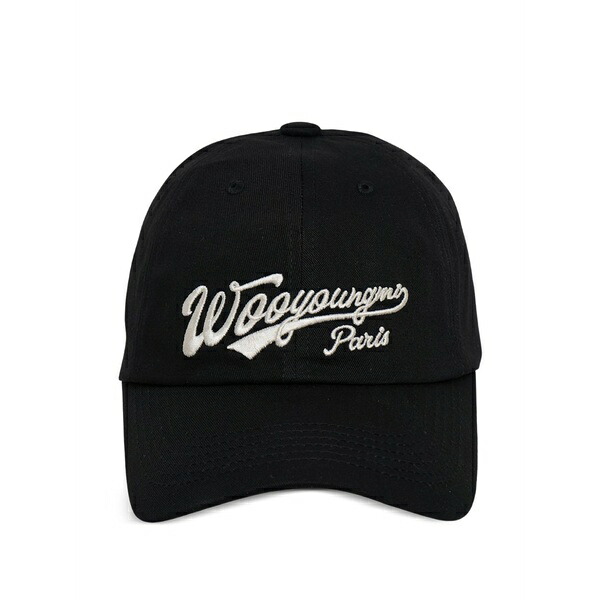 ウーヨンミ メンズ 鳥打ち帽 付属物 Logo cap Black