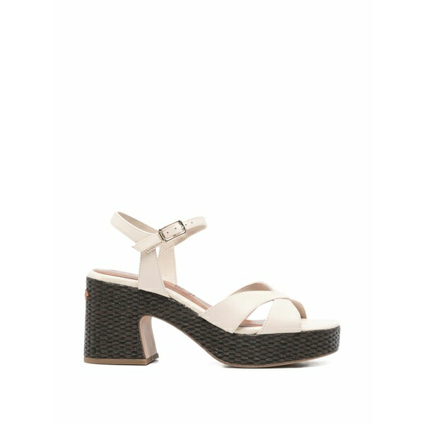 タマリス レディース サンダル シューズ Criss-cross platform sandals Neutrals