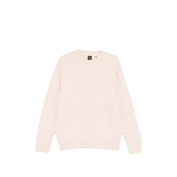 主任者 メンズ パーカー・スウェットシャツ アウター Crew-neck long-sleeve sweater Pink