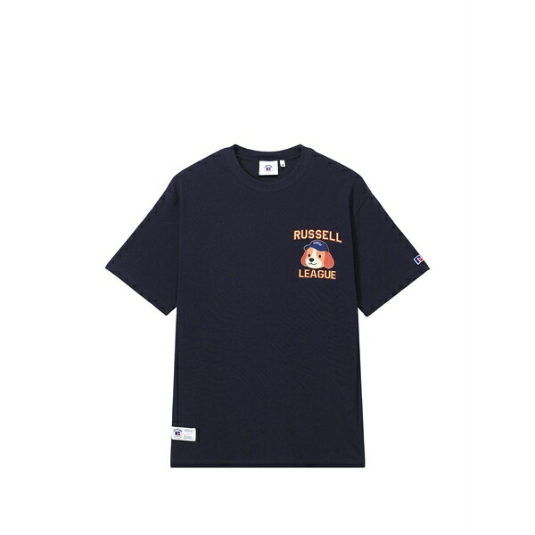 黒茶 メンズ ティーシャツ トップス Graphic-print t-shirt Blue