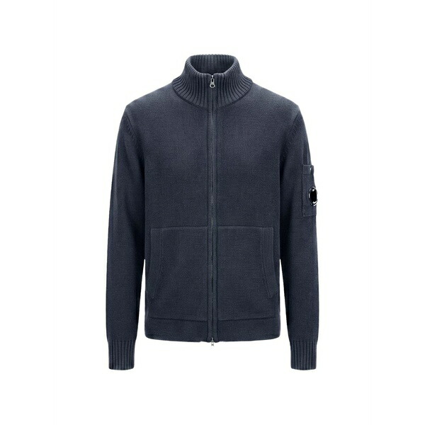 シーピーカンパニー メンズ ジレー アウター Zip-up cardigan Blue