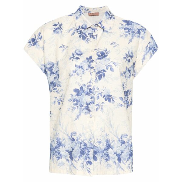 ツイン仕掛ける レディース プルオーバー トップス Floral-print shirt Neutrals