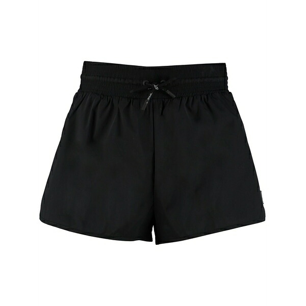 象牙色 レディース 心地よいズボン下 ボトムス Drawstring track shorts Black