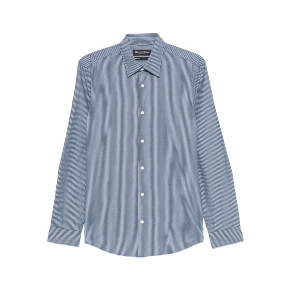 マルコポーロ メンズ プルオーバー トップス Striped shirt Blue