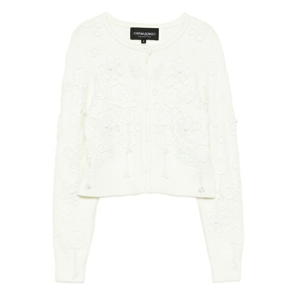 シンシアローレイ レディース ジレー アウター Paloma shrunken cardigan White