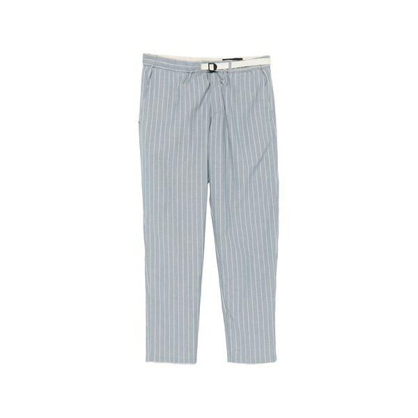 白いこと真砂 メンズ 心地好いズボン下 ボトムス Striped trousers Blue