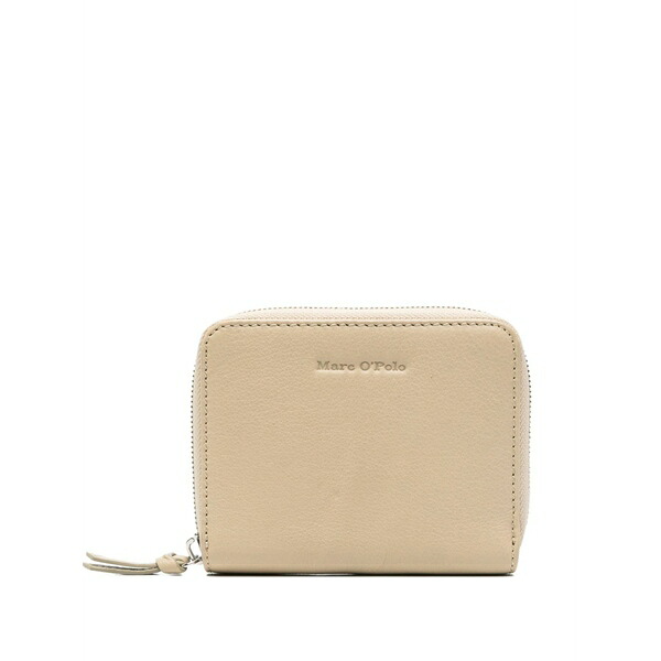 マルコポーロ レディース 金入れ 付属物 Zip-around leather wallet Neutrals