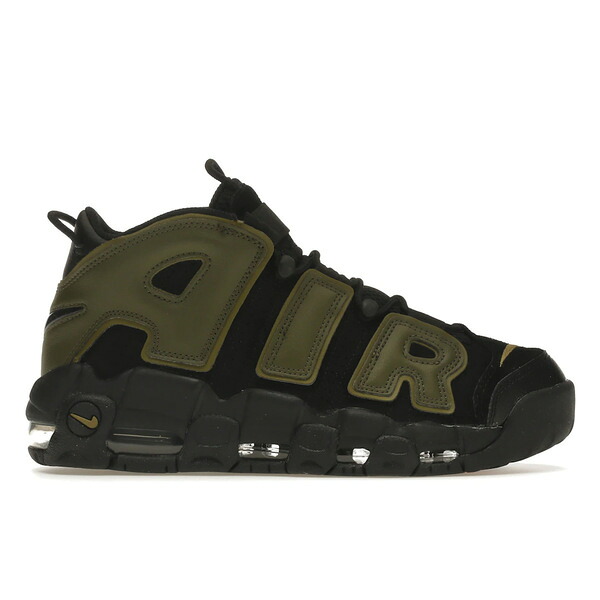 Nike ナイキ メンズ スニーカー 【Nike Air More Uptempo Rough Green】 サイズ US_M_13 Black/Pilgrim/Black/Rough Green｜asty