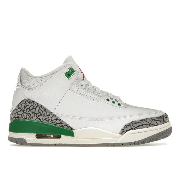 Jordan ジョーダン レディース スニーカー  【Jordan 3 Retro Lucky Green (Women\u0027s)】  大きさ US_5.5(22.5糎) White/Lucky Green/Varsity Red/Cement Grey/Sail