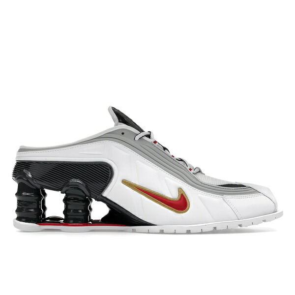 Nike ナイキ レディース スニーカー  【Nike Shox MR4 Mule Martine Rose Metallic Platinum Varsity Red (Women)】  サイズ US_W_12.5 White/Varsity Red/Metallic Platinum/Dark Charcoal