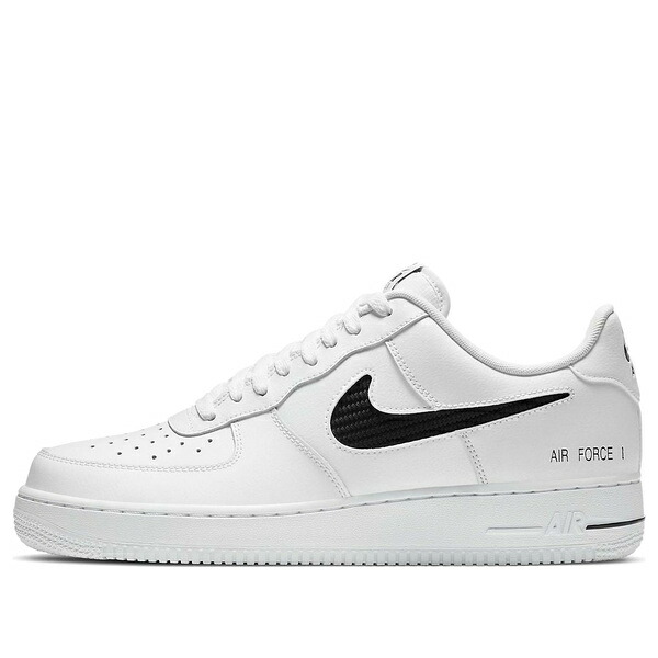 Nike ナイキ メンズ スニーカー 【Nike Air Force 1 '07 LV8 'Cut Out Swoosh - White Black' CZ7377-100】 サイズ US_11(29.0cm)｜asty