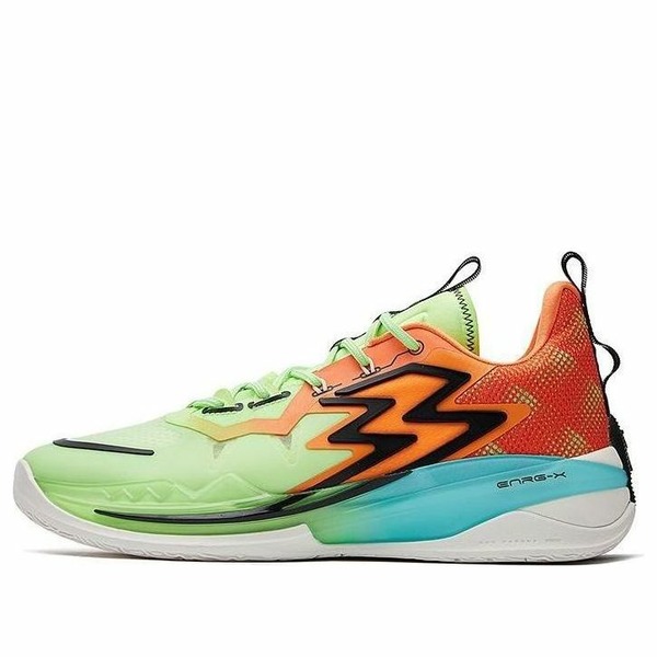 361 Degrees ３６１ディグリー メンズ スニーカー  【361 Degrees Big3 3.0 \u0027Green Orange\u0027 572221107-4】  大きさ US_12(30.0糎)