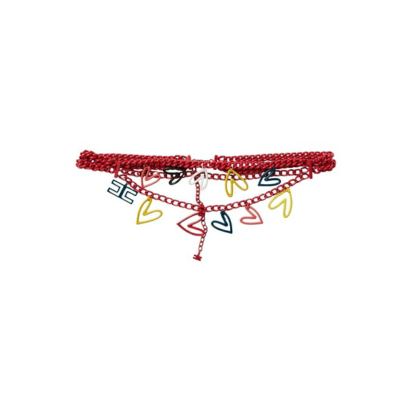 【送料無料】 エリザベスフランキ レディース ベルト アクセサリー Belts Red｜asty