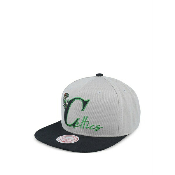 ミッチェル&ネス メンズ 帽子 アクセサリー Boston celtics baseball cap Grey｜asty