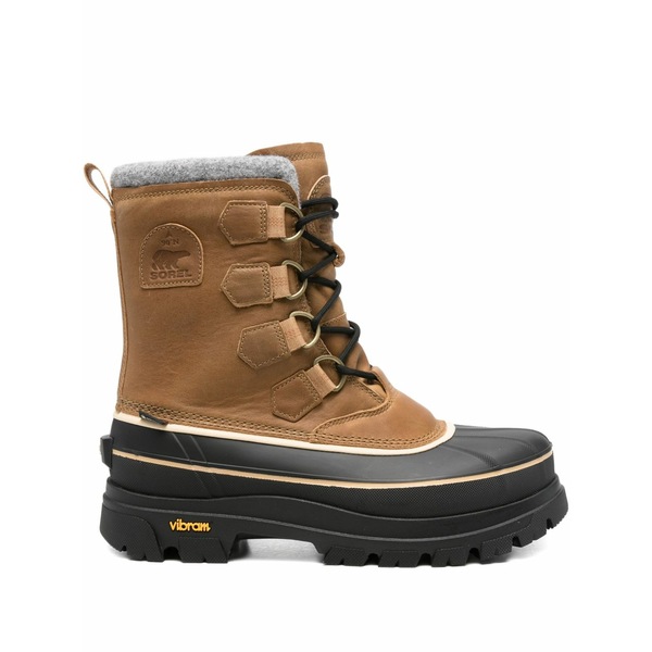 ソレル メンズ ブーツ シューズ Caribou horizon boots Brown｜asty 53,280円