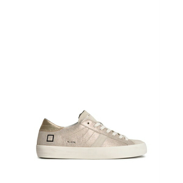 デイト レディース スニーカー シューズ Hill low glitter-panel sneakers Neutrals