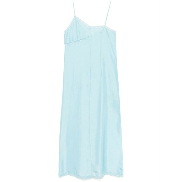 マルタンマルジェラ レディース ワンピース トップス Asymmetric silk maxi dress Blue｜asty