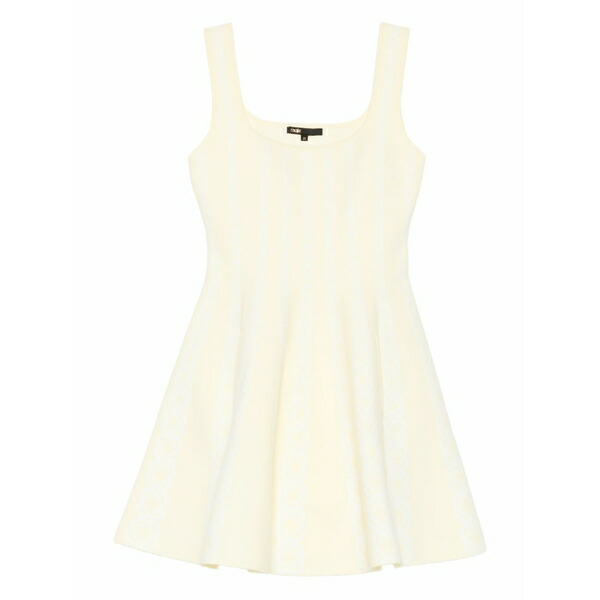 マージュ レディース ワンピース トップス Square-neck mini dress Yellow｜asty