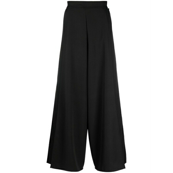 アルケミー レディース カジュアルパンツ ボトムス Tie-fastening wide-leg trousers Black｜asty