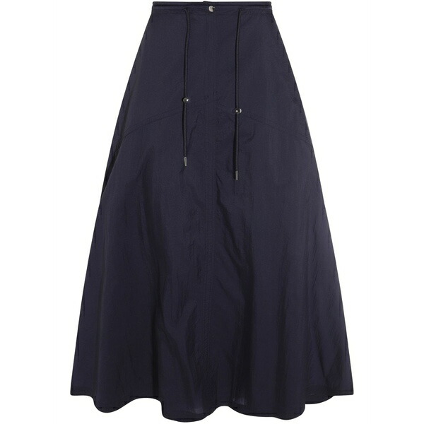 エーディーディーダウン レディース スカート ボトムス Drawstring-waist skirt Blue｜asty