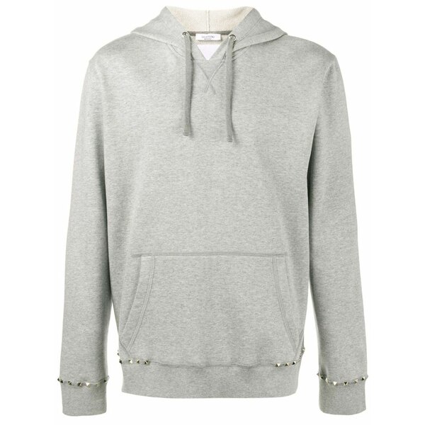 ヴァレンティノ ガラヴァーニ メンズ パーカー・スウェットシャツ アウター Rockstud hoodie Grey