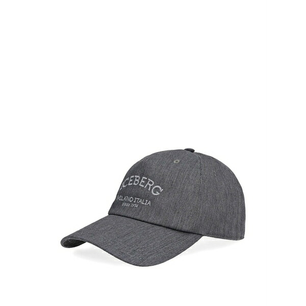 アイスバーグレタス メンズ かぶり笠 付属品 Embroidered baseball cap Grey