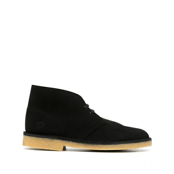 クラークス メンズ ブーツ シューズ Desert leather lace-up boots Black