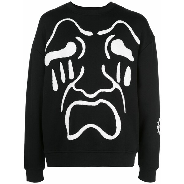 ハクーラ メンズ パーカー・スウェットシャツ アウター Scream sweatshirt Black パーカー-トップス-メンズファッション