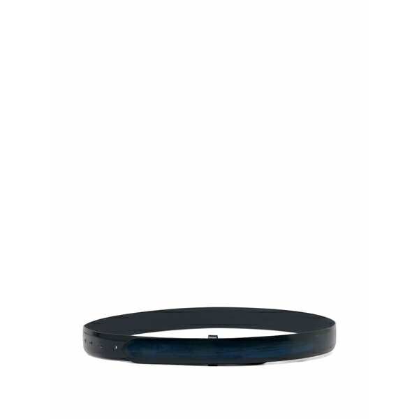 マーシャル  メンズ 三尺帯 添え物 Contorno leather belt Black