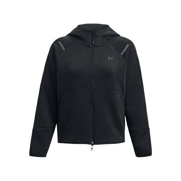 アンダーアーマー レディース パーカー・スウェットシャツ アウター Unstoppable zipped hoodie Black